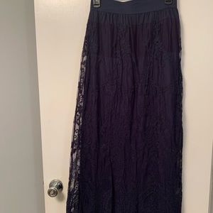 Cato Navy Blue Lace Skirt!